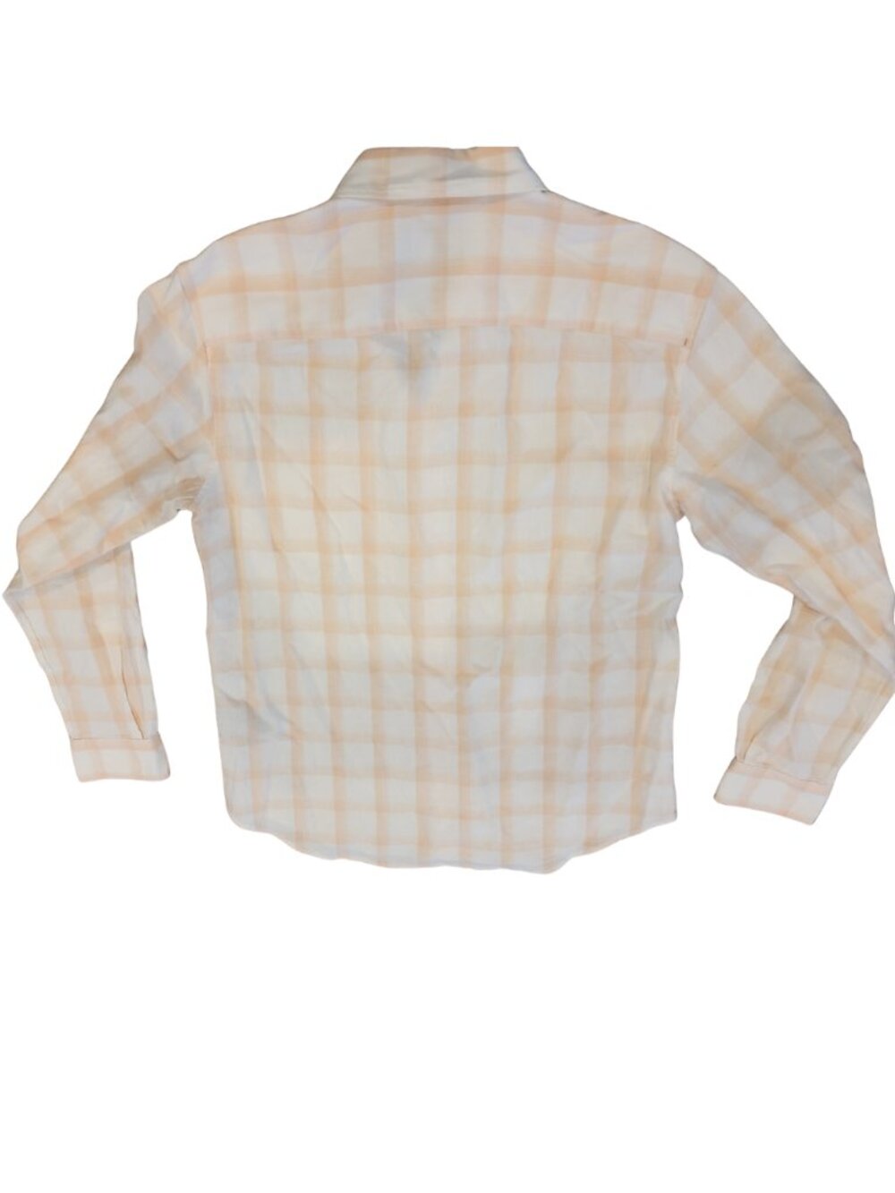 Club Monaco Slim Fit Men's Button Down Long Sleeve Linen Plaid Shirt - Picture 4 of 14